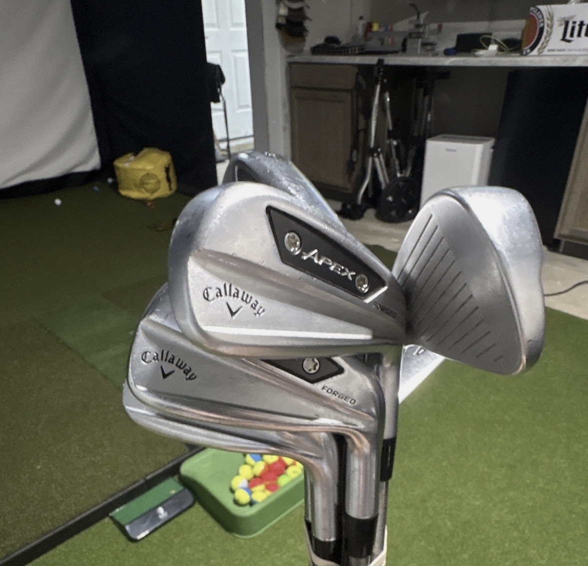 Callaway Apex Forged Iron Set 4-AW 8pc RH Stiff Steel Shafts Silver