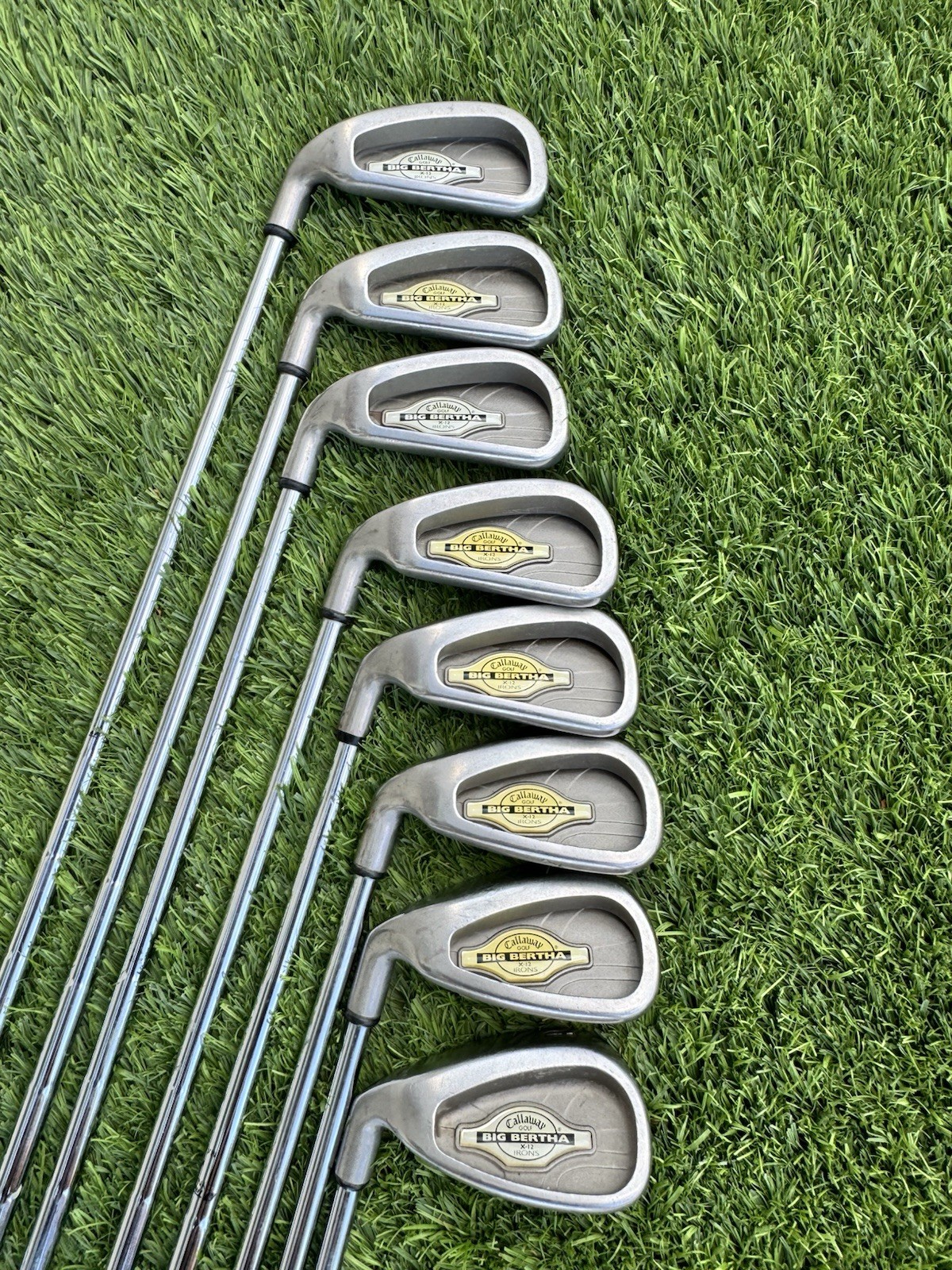 Callaway Big Bertha X-12 Iron Set 3-PW LH Steel Shaft Regular Flex
